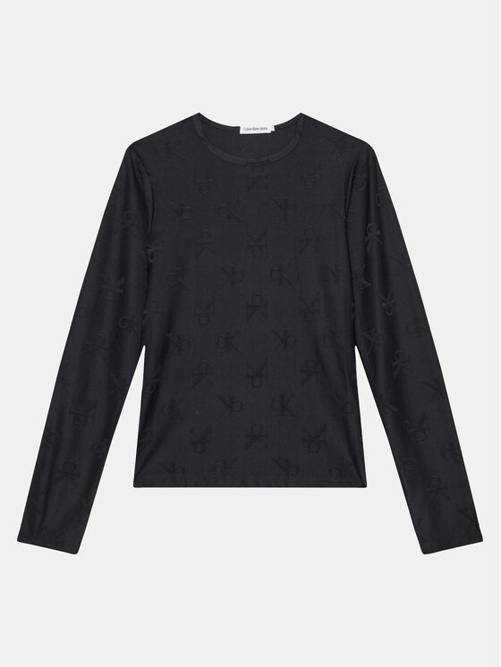 Calvin Klein Jeans Blúzka IG0IG02536 Čierna Slim Fit