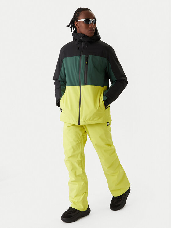 Quiksilver Quiksilver Snowboard kabát Sycamore Block 20K JK EQYTJ03503 Zöld Relaxed Fit