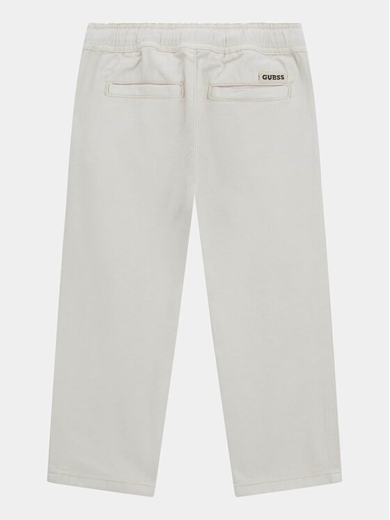 Guess Kids Guess Kids Pantaloni di tessuto 173141 Bianco Regular Fit