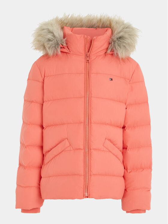 Tommy Hilfiger Tommy Hilfiger Пуховик Essential KG0KG07399 D Кораловий Regular Fit