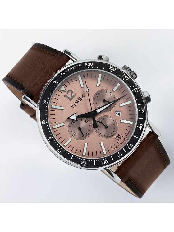 Timex Timex Zegarek TW2W47300 Brązowy