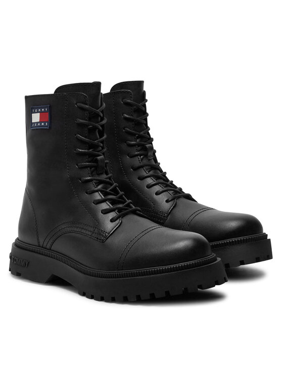 Tommy Jeans Tommy Jeans Schnürstiefeletten EM0EM01471 Schwarz