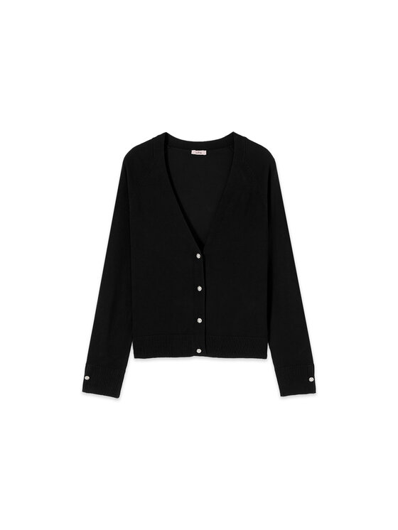 Oltre Oltre Sweter M310J005564N033 Czarny Regular Fit