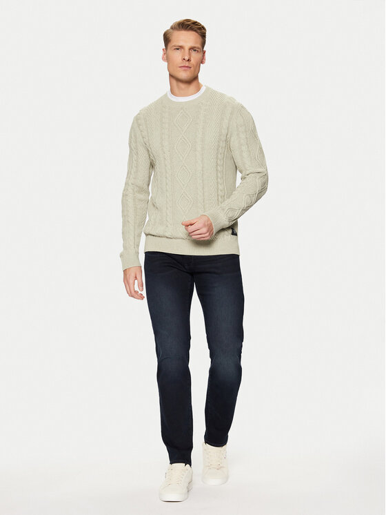 s.Oliver s.Oliver Пуловер 2152198 Бежов Regular Fit