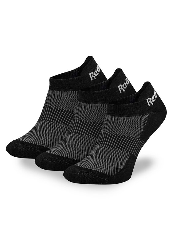 Reebok Súprava 3 párov kotníkových ponožiek unisex R0356P-SS24 (3-pack) Čierna