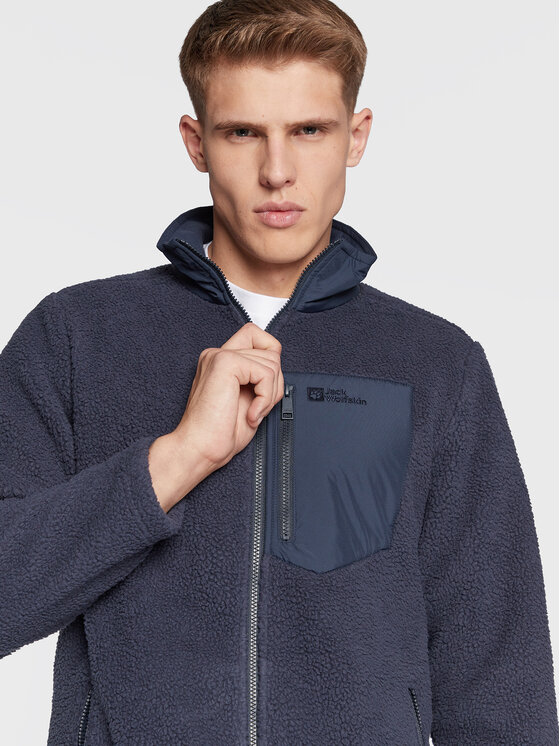 Jack Wolfskin Fleecejacke Kingsway 1709002 Dunkelblau Regular Fit
