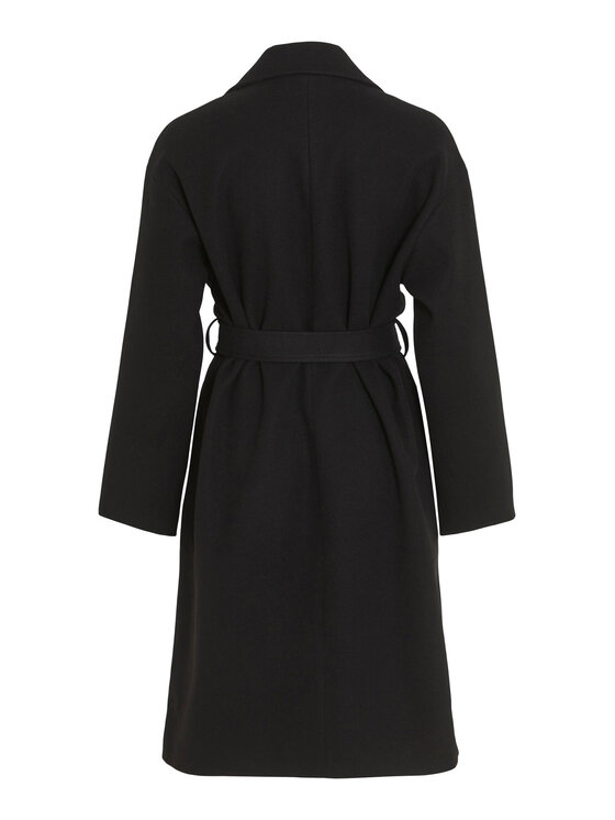 Vila Vila Cappotto di transizione 14084347 Nero Regular Fit