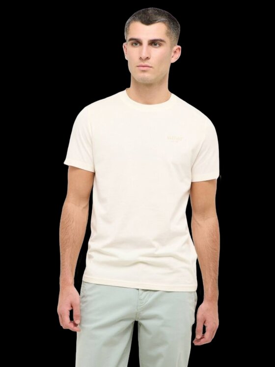 Mustang Mustang T-Shirt Style Austin Biały Regular Fit