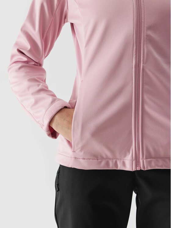 4F 4F Kurtka softshell 4FWSS24TSOFF215-56S Różowy Regular Fit