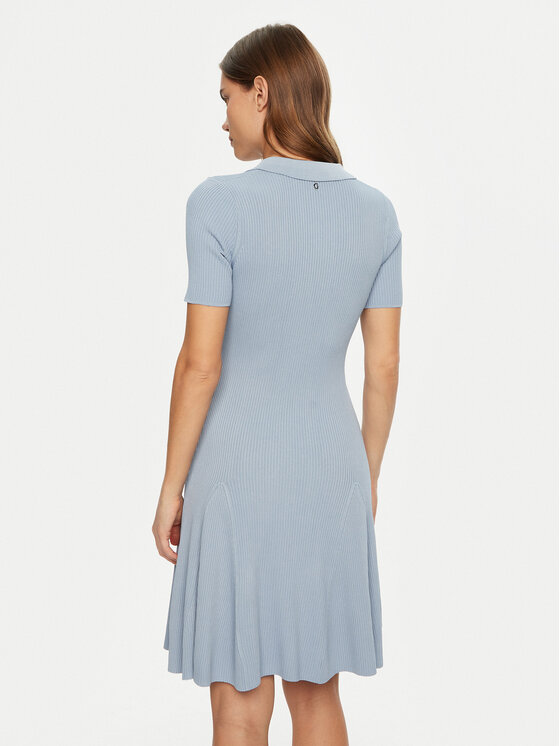 Guess Guess Rochie tricotată W5RK18 Z2U00 Albastru Regular Fit