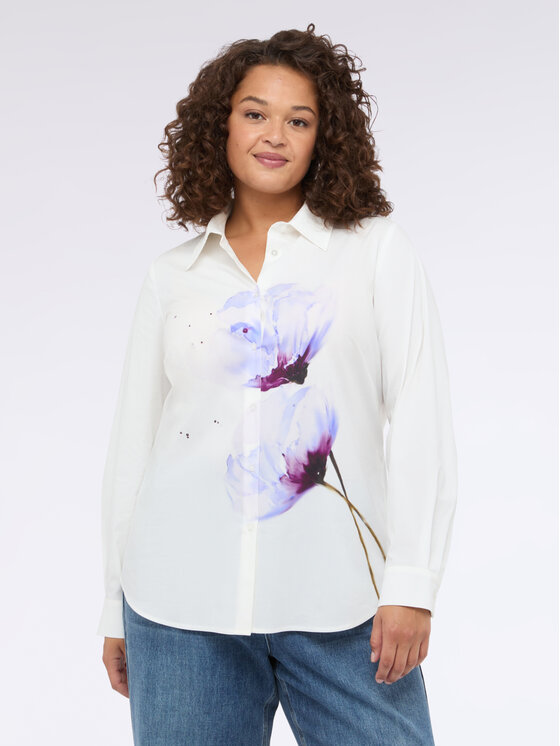 Fiorella Rubino Fiorella Rubino Camicia 5047T001389N011 Bianco A-Line Fit