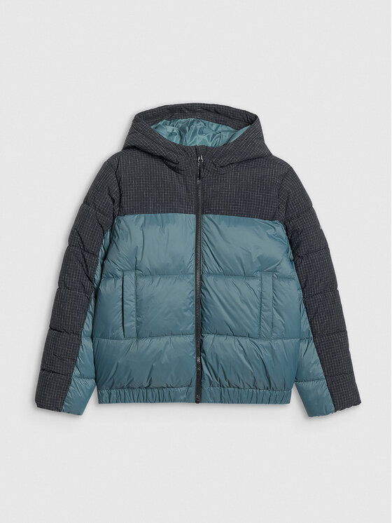 4F 4F Kurtka puchowa OUTERWEAR Khaki Regular Fit