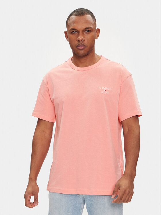 Tommy Jeans Tommy Jeans T-Shirt DM0DM18872 Růžová Regular Fit