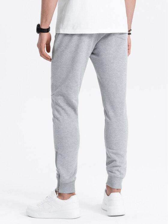 Ombre Ombre Teplákové kalhoty OM-PASK-22FW-004 Šedá Regular Fit