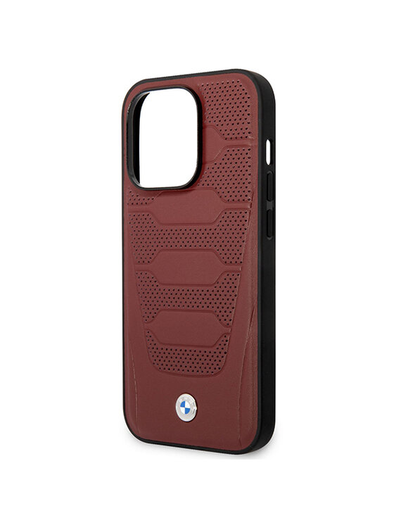 BMW Motorsport BMW Motorsport Etui na telefon iPhone 14 Pro Max Bordowy