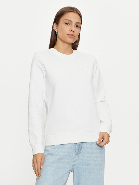 Tommy Jeans Tommy Jeans Bluză DW0DW19959 Alb Regular Fit