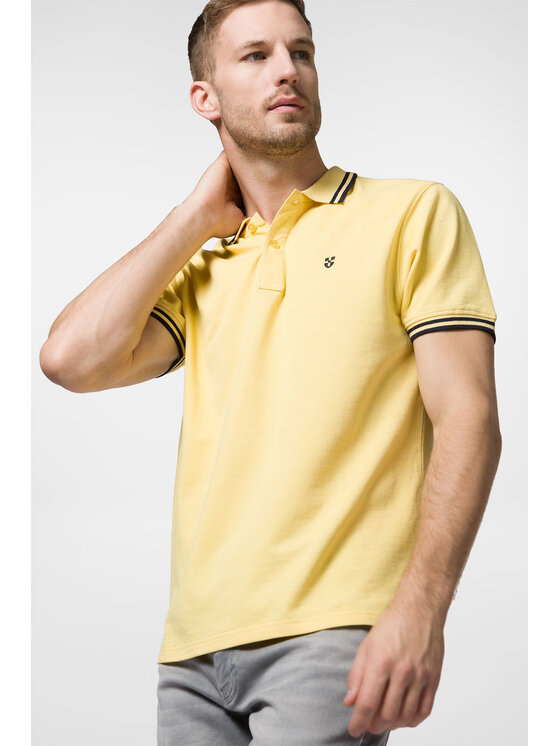 Próchnik Próchnik Polo PM 2 PO073123000009 Żółty Slim Fit