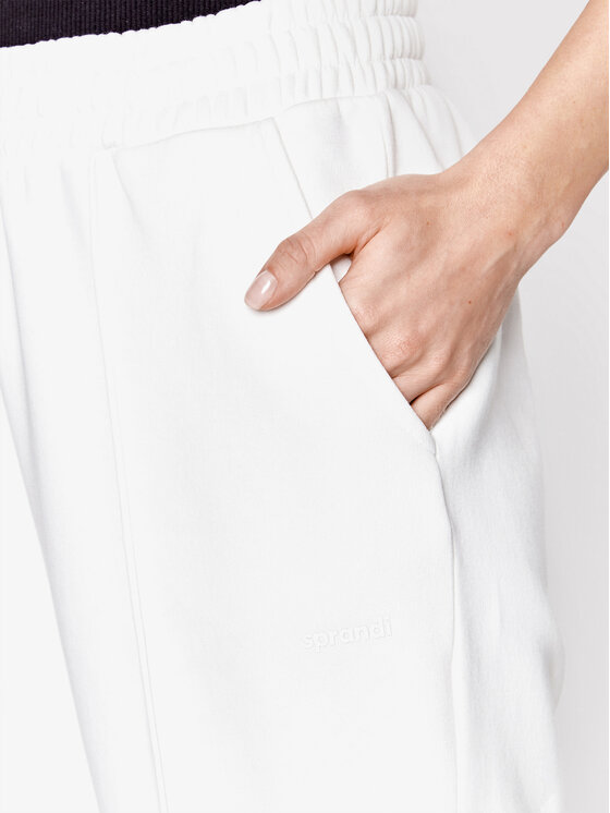 Sprandi Sprandi Pantaloni trening SP22-SPD503 Alb Regular Fit