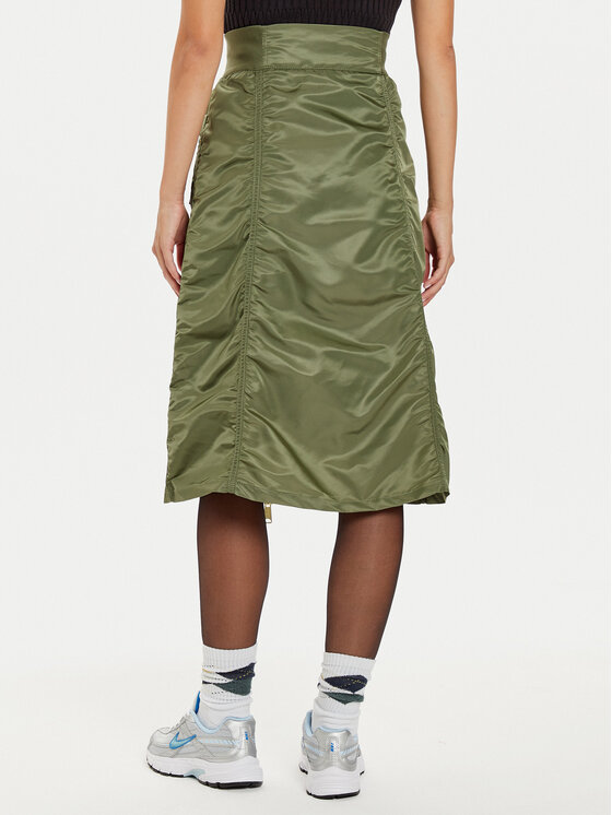 Alpha Industries Alpha Industries Midi suknja 148067 Zelena Regular Fit