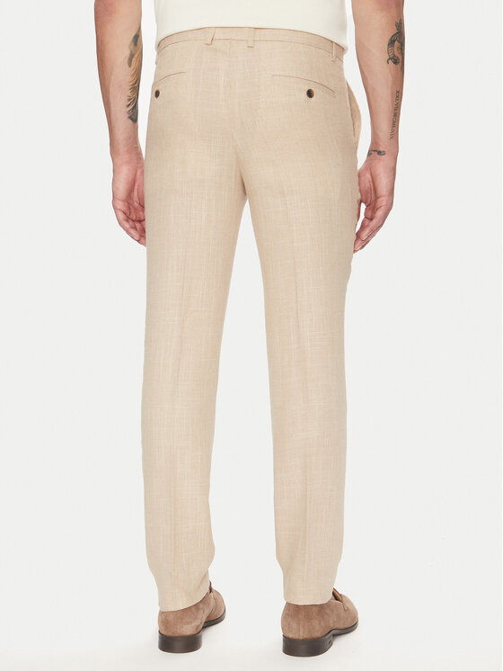 Lindbergh Lindbergh Oblek 30-606060 Béžová Slim Fit