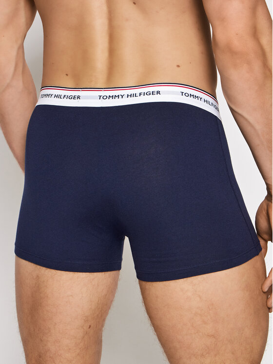 Tommy Hilfiger Tommy Hilfiger Komplet 3 par bokserek 3P Trunk 1U87903842 Granatowy
