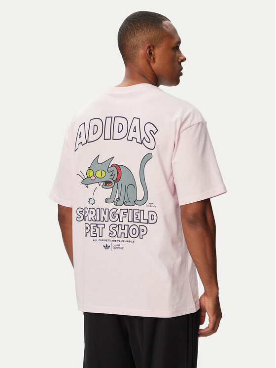 adidas adidas Marškinėliai Snowball Graphic LG5064 Šviesiai rožinė Oversize