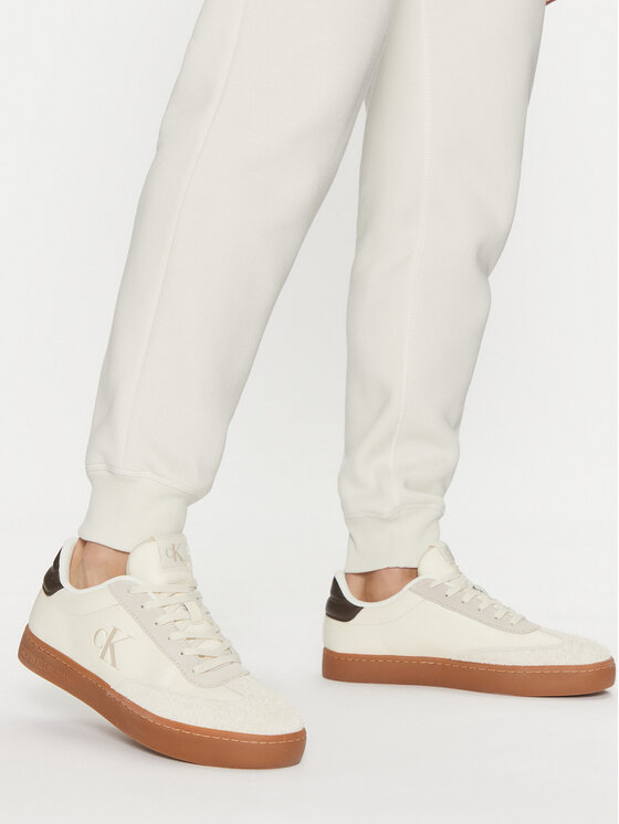 Calvin Klein Jeans Calvin Klein Jeans Melegítő alsó Monologo Hwk Pant J30J325658 Ekru Regular Fit