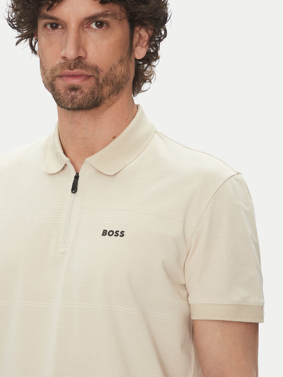 BOSS BOSS Polo särk Philix Pima 50538177 Beež Regular Fit