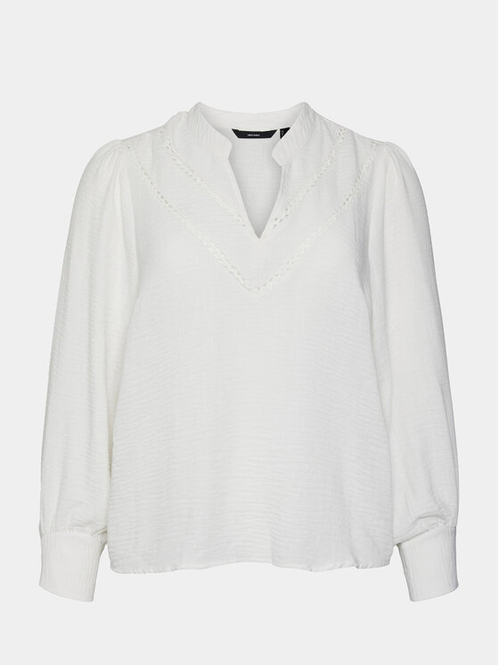 Vero Moda Curve Vero Moda Curve Bluse Chris 10301893 Weiß Regular Fit