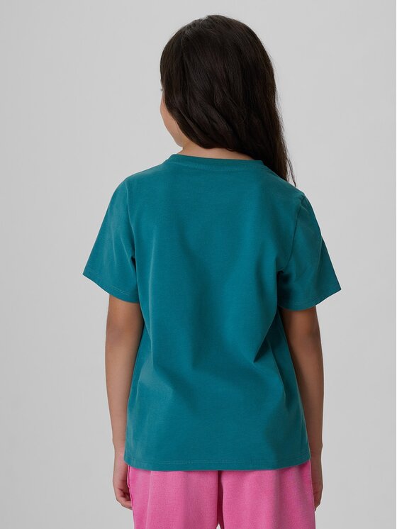 4F 4F T-Shirt 4FJKAW26TTSHF4428-46S Zielony Regular Fit