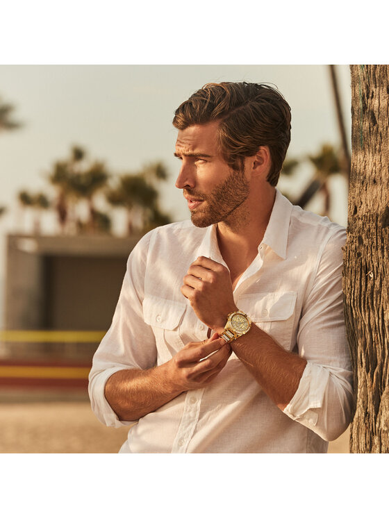 Guess Guess Zegarek W0799G2 Złoty