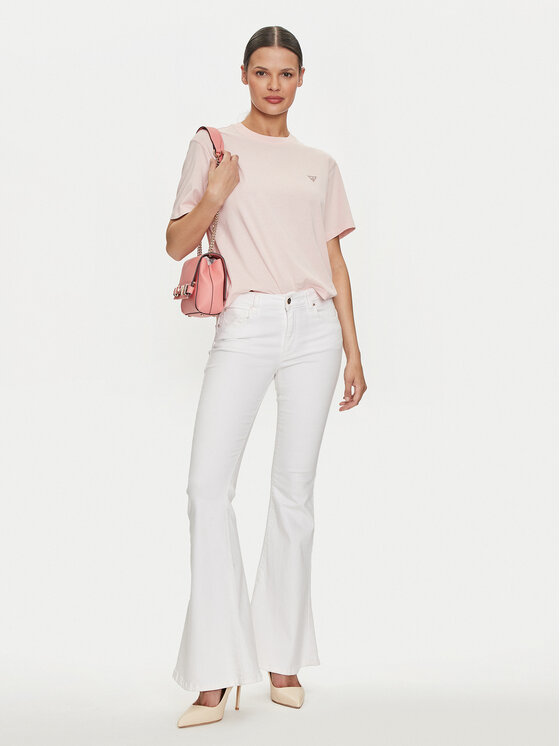Guess Jeans Guess Jeans Majica W4YI05 K8HM0 Roza Regular Fit