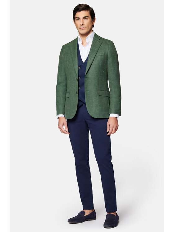 Lancerto Lancerto Marynarka Glendale MA073124000006 Zielony Slim Fit