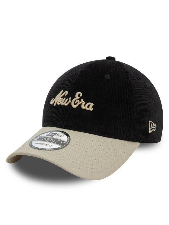 New Era Czapka z daszkiem Script Cord 9TWENTY 60580826 Czarny | Modivo.pl