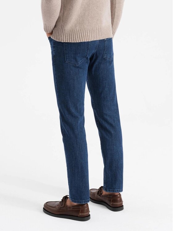 Ombre Ombre Jeansy OM-PADP-0216 Niebieski Slim Fit