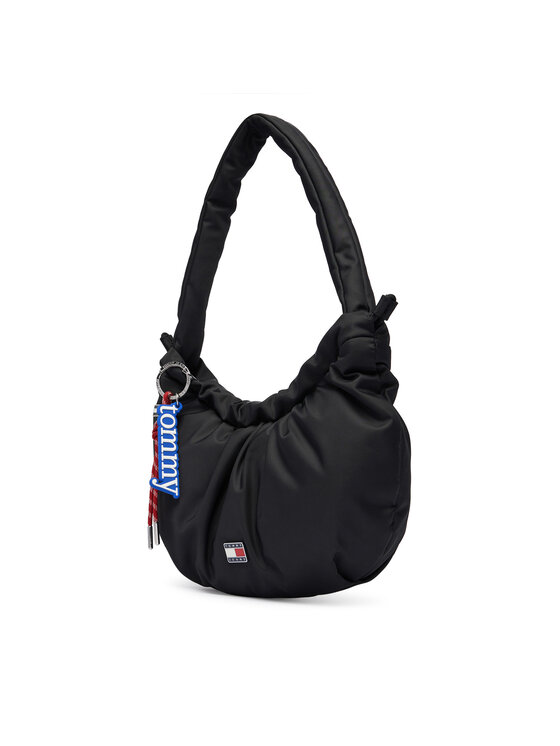 Tommy Jeans Tommy Jeans Handtasche Tjw Icon Charms Shoulder Bag AW0AW18780 Schwarz