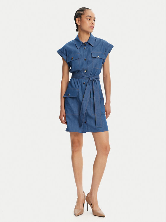Liu Jo Liu Jo Džínsové šaty WA5509 D4695 Modrá Regular Fit