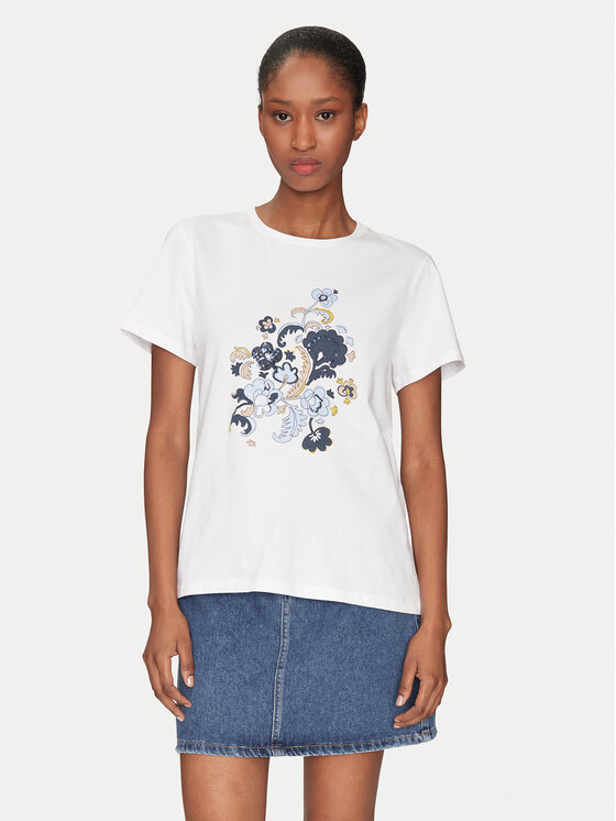 Marella Marella T-shirt Ovest 2515971071 Bijela Regular Fit