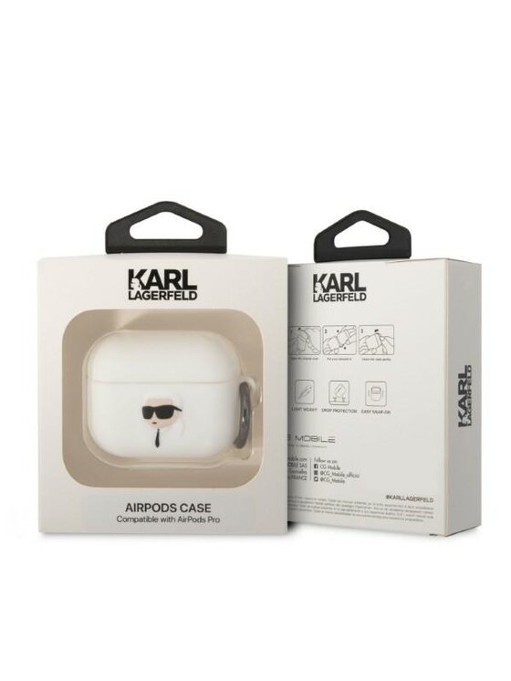 KARL LAGERFELD KARL LAGERFELD Etui na słuchawki AirPods Pro Biały