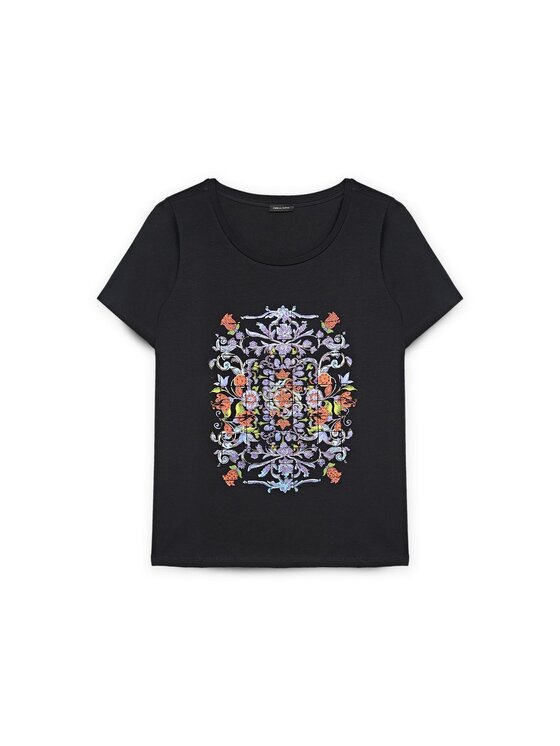 Fiorella Rubino Fiorella Rubino T-Shirt G00XL008791N034 Niebieski Regular Fit