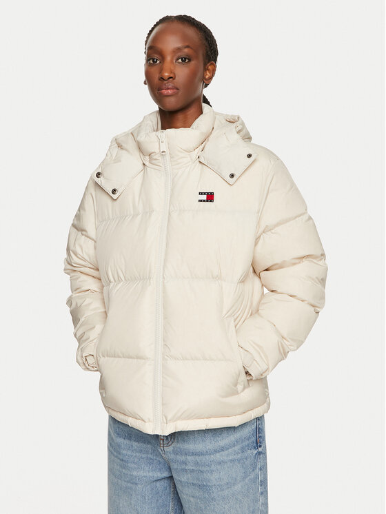 Tommy Jeans Tommy Jeans Pernata jakna Alaska DW0DW18610 Bež Regular Fit