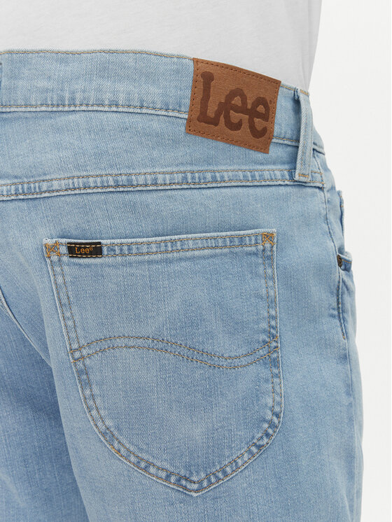 Lee Lee Džínové šortky Rider 112363926 Modrá Slim Fit