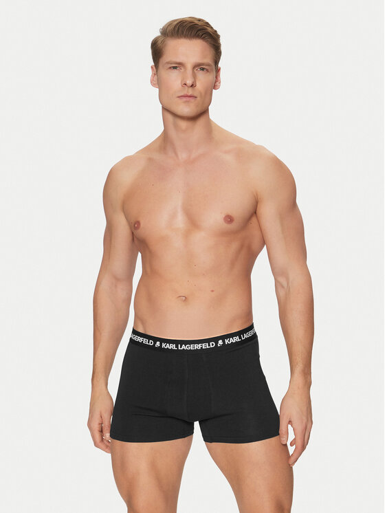 KARL LAGERFELD KARL LAGERFELD Set di 3 boxer A1M47151 Nero