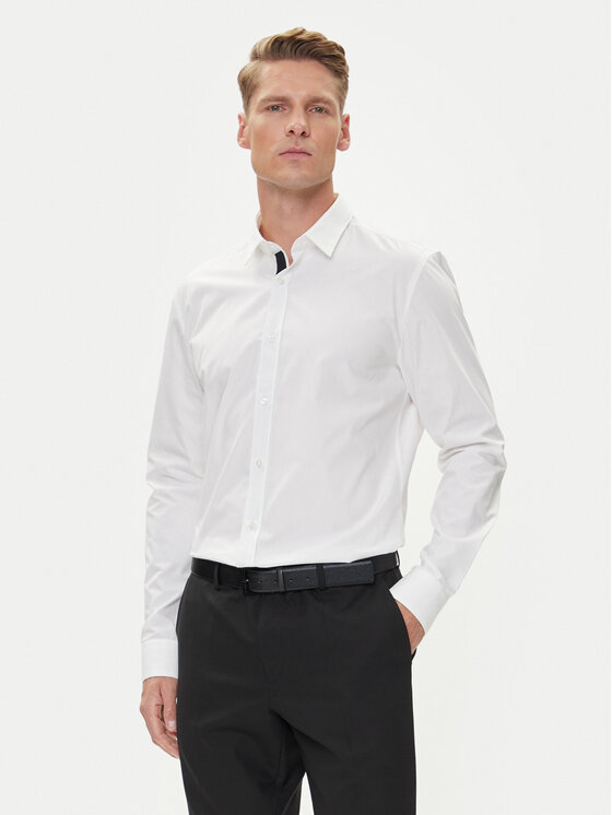 HUGO Cămașă Bărbați, Mărimea: 45, Alb, Elisha02 50544910