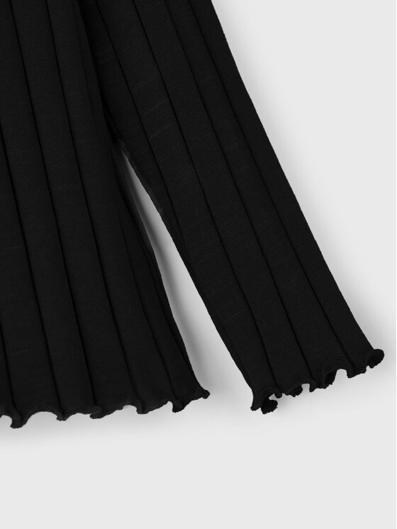 NAME IT NAME IT Μπλουζάκι 13211597 Μαύρο Slim Fit