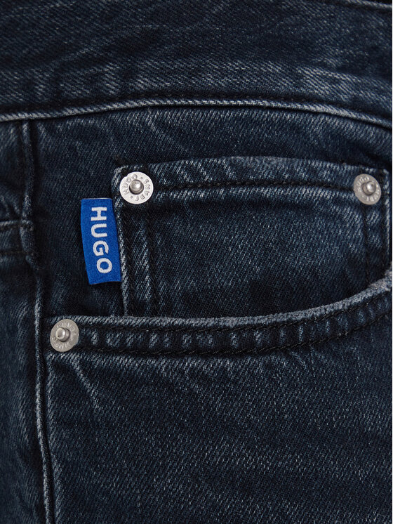 HUGO HUGO Jeansy Ash 50541568 Granatowy Slim Fit