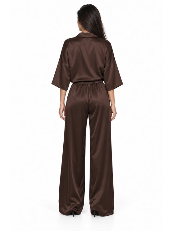 Agatha Studio Agatha Studio Komplet bluzka i spodnie A26ZS-KC-K03 Brązowy Regular Fit