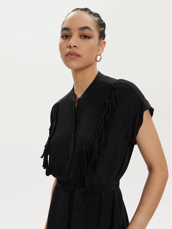Marella Marella Sukienka letnia Forma 2413221182 Czarny Relaxed Fit