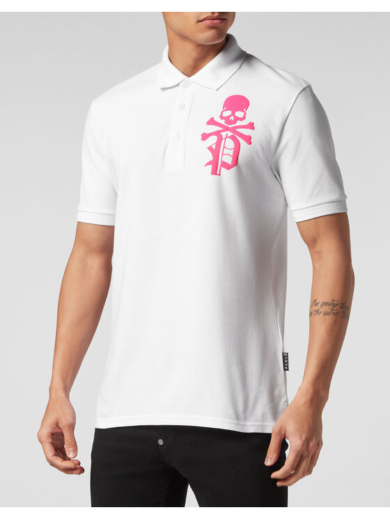 PHILIPP PLEIN PHILIPP PLEIN Polo 643 Bianco Slim Fit