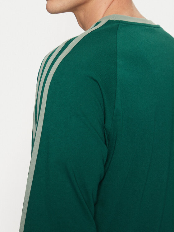adidas adidas Longsleeve adicolor Classics 3-Stripes JD0540 Зелений Slim Fit